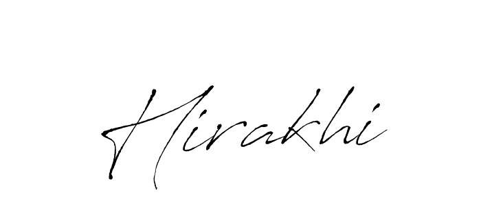 Design your own signature with our free online signature maker. With this signature software, you can create a handwritten (Antro_Vectra) signature for name Hirakhi. Hirakhi signature style 6 images and pictures png