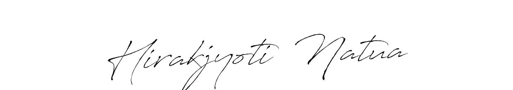 Antro_Vectra is a professional signature style that is perfect for those who want to add a touch of class to their signature. It is also a great choice for those who want to make their signature more unique. Get Hirakjyoti  Natua name to fancy signature for free. Hirakjyoti  Natua signature style 6 images and pictures png