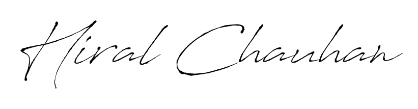 The Antro_Vectra signature style provides a bold statement for name Hiral Chauhan. Designed for business owners, executives, and leaders. Hiral Chauhan signature style 6 images and pictures png