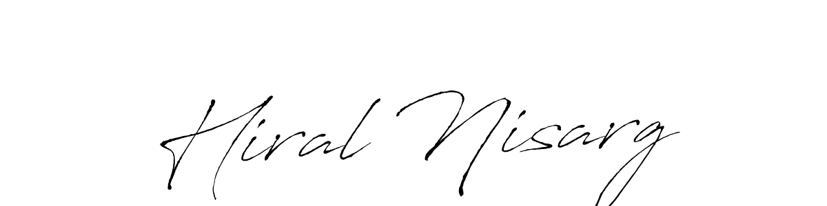 if you are searching for the best signature style for your name Hiral Nisarg. so please give up your signature search. here we have designed multiple signature styles  using Antro_Vectra. Hiral Nisarg signature style 6 images and pictures png