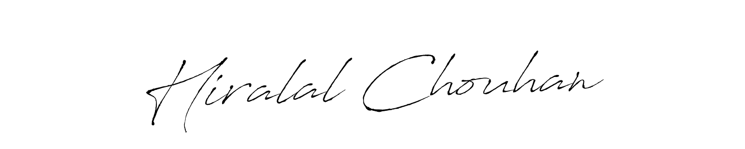 Design your own signature with our free online signature maker. With this signature software, you can create a handwritten (Antro_Vectra) signature for name Hiralal Chouhan. Hiralal Chouhan signature style 6 images and pictures png