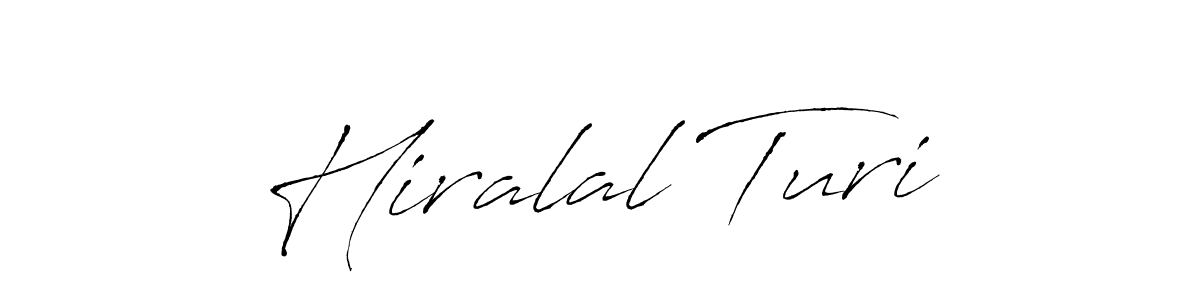 Hiralal Turi stylish signature style. Best Handwritten Sign (Antro_Vectra) for my name. Handwritten Signature Collection Ideas for my name Hiralal Turi. Hiralal Turi signature style 6 images and pictures png