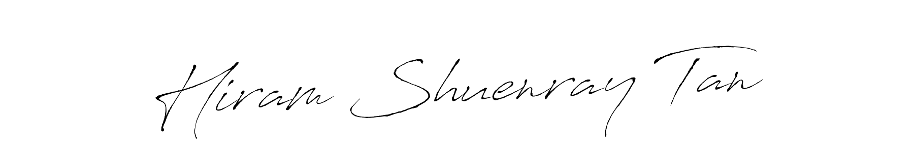 Hiram Shuenray Tan stylish signature style. Best Handwritten Sign (Antro_Vectra) for my name. Handwritten Signature Collection Ideas for my name Hiram Shuenray Tan. Hiram Shuenray Tan signature style 6 images and pictures png