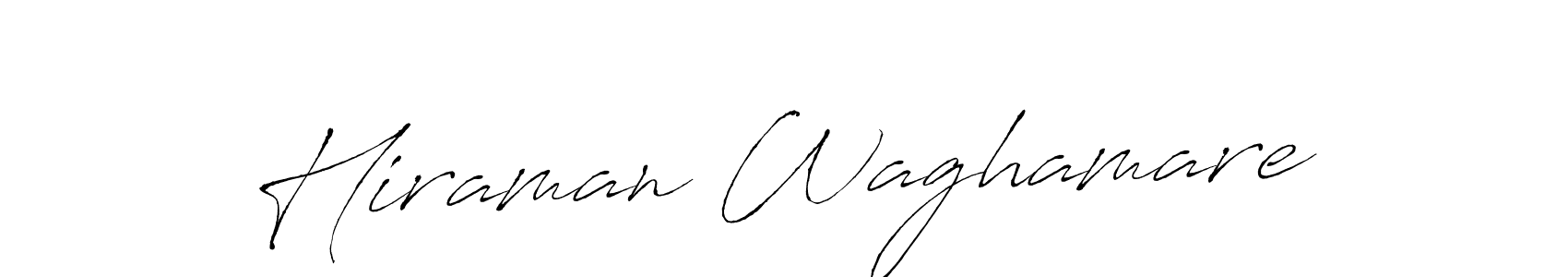 Hiraman Waghamare stylish signature style. Best Handwritten Sign (Antro_Vectra) for my name. Handwritten Signature Collection Ideas for my name Hiraman Waghamare. Hiraman Waghamare signature style 6 images and pictures png