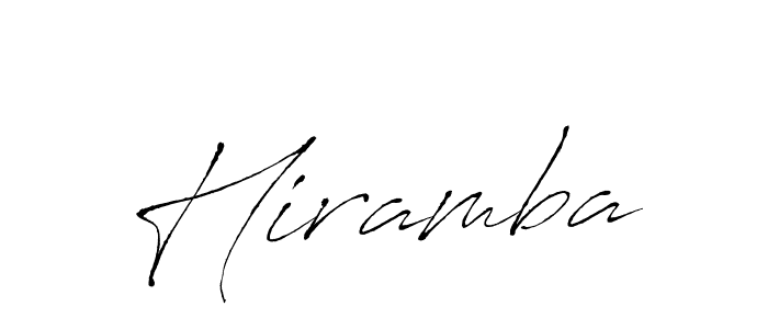 Design your own signature with our free online signature maker. With this signature software, you can create a handwritten (Antro_Vectra) signature for name Hiramba. Hiramba signature style 6 images and pictures png