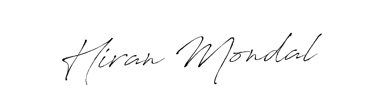 You should practise on your own different ways (Antro_Vectra) to write your name (Hiran Mondal) in signature. don't let someone else do it for you. Hiran Mondal signature style 6 images and pictures png