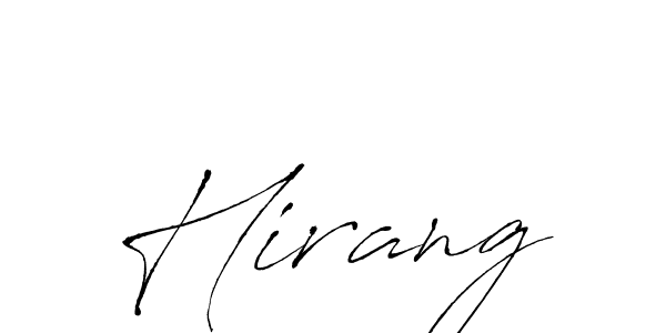 Antro_Vectra is a professional signature style that is perfect for those who want to add a touch of class to their signature. It is also a great choice for those who want to make their signature more unique. Get Hirang name to fancy signature for free. Hirang signature style 6 images and pictures png