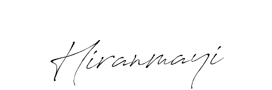 Make a beautiful signature design for name Hiranmayi. With this signature (Antro_Vectra) style, you can create a handwritten signature for free. Hiranmayi signature style 6 images and pictures png