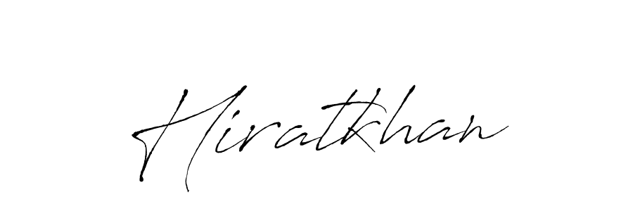 Create a beautiful signature design for name Hiratkhan. With this signature (Antro_Vectra) fonts, you can make a handwritten signature for free. Hiratkhan signature style 6 images and pictures png