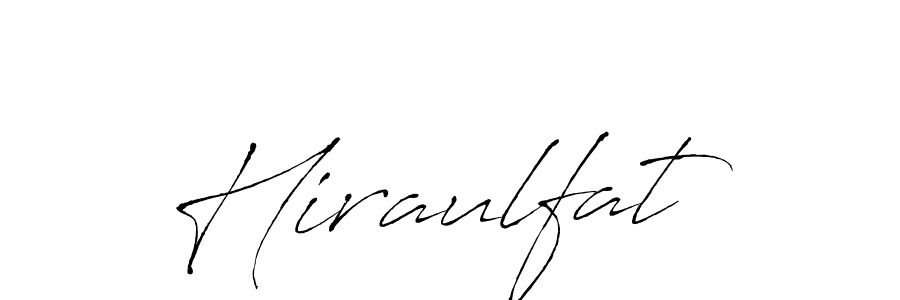 Use a signature maker to create a handwritten signature online. With this signature software, you can design (Antro_Vectra) your own signature for name Hiraulfat. Hiraulfat signature style 6 images and pictures png