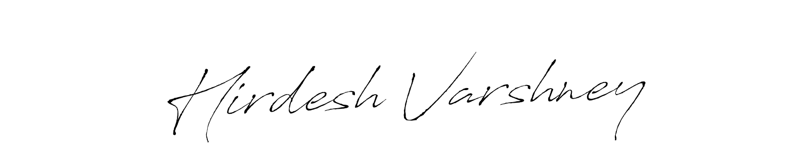 Antro_Vectra is a professional signature style that is perfect for those who want to add a touch of class to their signature. It is also a great choice for those who want to make their signature more unique. Get Hirdesh Varshney name to fancy signature for free. Hirdesh Varshney signature style 6 images and pictures png