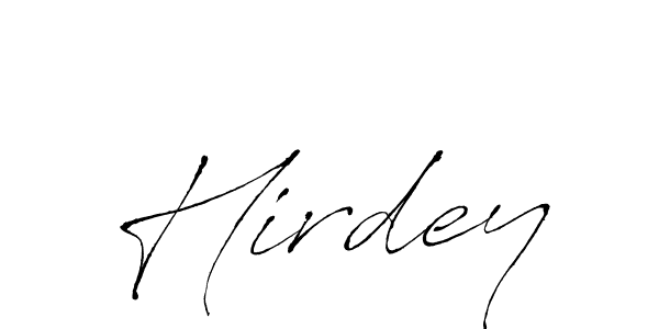 How to make Hirdey signature? Antro_Vectra is a professional autograph style. Create handwritten signature for Hirdey name. Hirdey signature style 6 images and pictures png