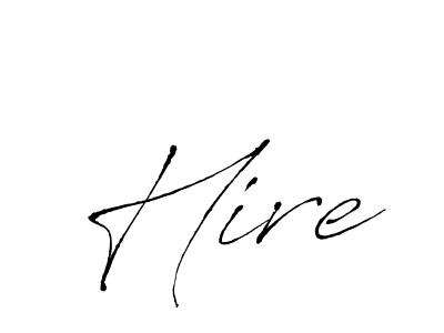 Design your own signature with our free online signature maker. With this signature software, you can create a handwritten (Antro_Vectra) signature for name Hire. Hire signature style 6 images and pictures png