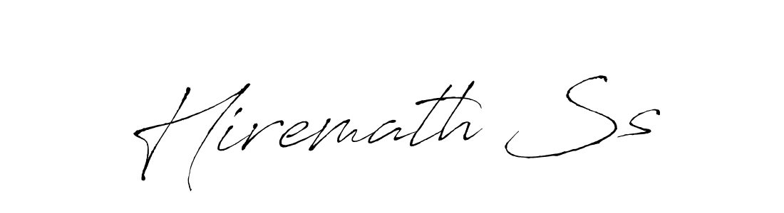 How to make Hiremath Ss name signature. Use Antro_Vectra style for creating short signs online. This is the latest handwritten sign. Hiremath Ss signature style 6 images and pictures png