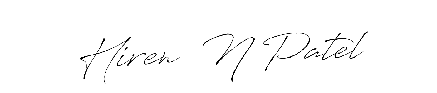 You can use this online signature creator to create a handwritten signature for the name Hiren  N Patel. This is the best online autograph maker. Hiren  N Patel signature style 6 images and pictures png