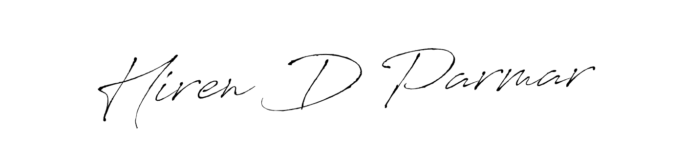 The best way (Antro_Vectra) to make a short signature is to pick only two or three words in your name. The name Hiren D Parmar include a total of six letters. For converting this name. Hiren D Parmar signature style 6 images and pictures png