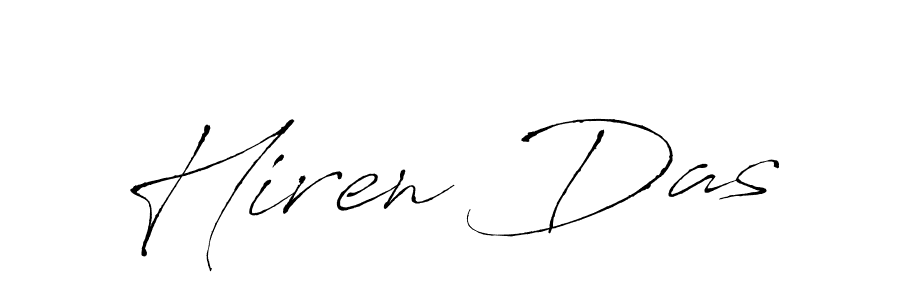 Hiren Das stylish signature style. Best Handwritten Sign (Antro_Vectra) for my name. Handwritten Signature Collection Ideas for my name Hiren Das. Hiren Das signature style 6 images and pictures png