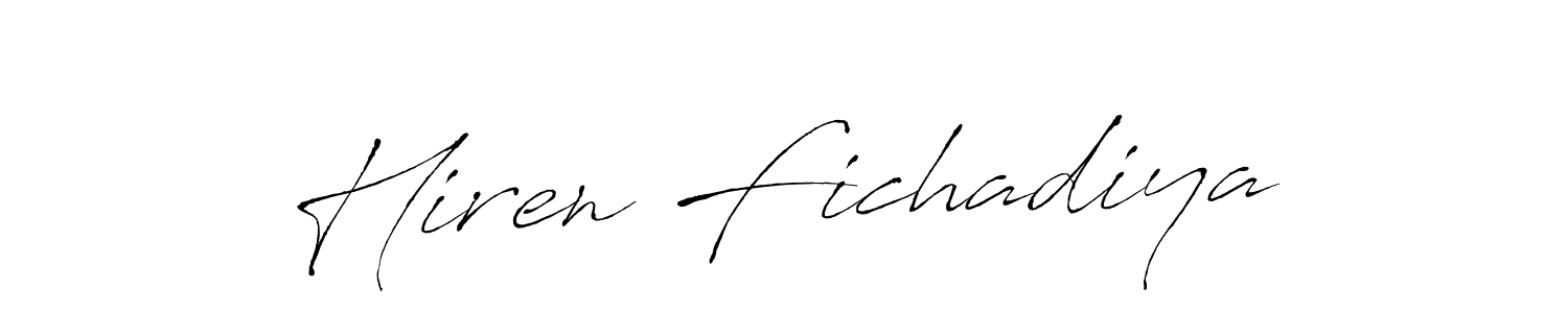 Once you've used our free online signature maker to create your best signature Antro_Vectra style, it's time to enjoy all of the benefits that Hiren Fichadiya name signing documents. Hiren Fichadiya signature style 6 images and pictures png