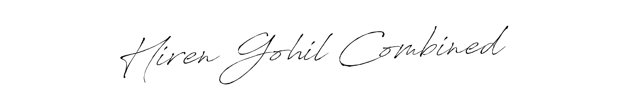 if you are searching for the best signature style for your name Hiren Gohil Combined. so please give up your signature search. here we have designed multiple signature styles  using Antro_Vectra. Hiren Gohil Combined signature style 6 images and pictures png