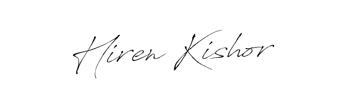 Also You can easily find your signature by using the search form. We will create Hiren Kishor name handwritten signature images for you free of cost using Antro_Vectra sign style. Hiren Kishor signature style 6 images and pictures png