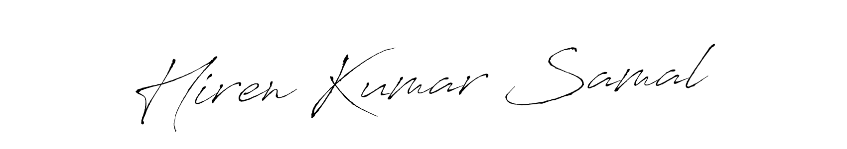 if you are searching for the best signature style for your name Hiren Kumar Samal. so please give up your signature search. here we have designed multiple signature styles  using Antro_Vectra. Hiren Kumar Samal signature style 6 images and pictures png