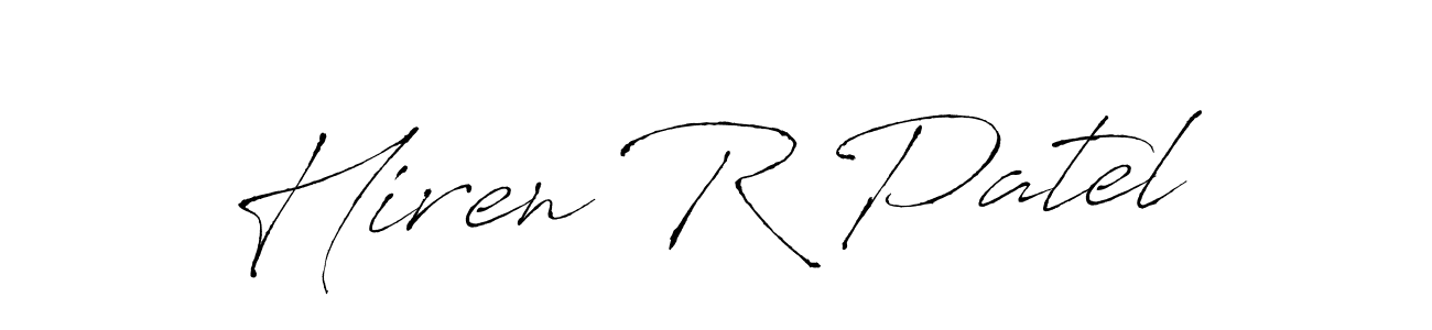 You should practise on your own different ways (Antro_Vectra) to write your name (Hiren R Patel) in signature. don't let someone else do it for you. Hiren R Patel signature style 6 images and pictures png