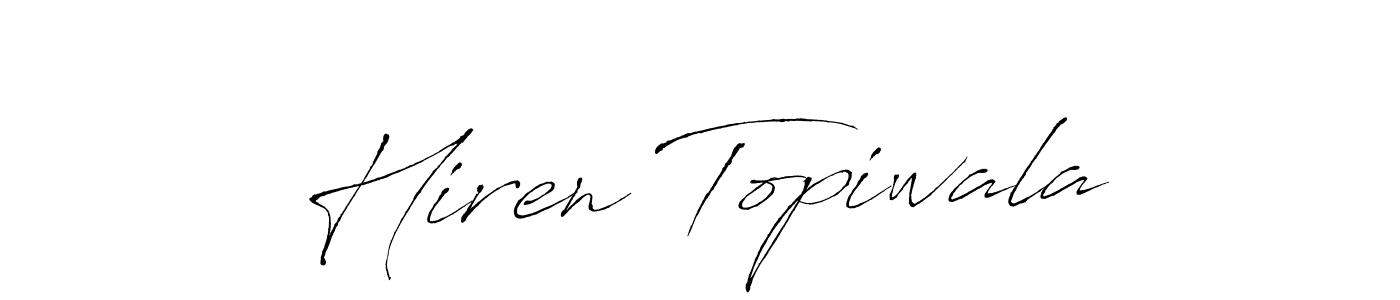 How to make Hiren Topiwala signature? Antro_Vectra is a professional autograph style. Create handwritten signature for Hiren Topiwala name. Hiren Topiwala signature style 6 images and pictures png