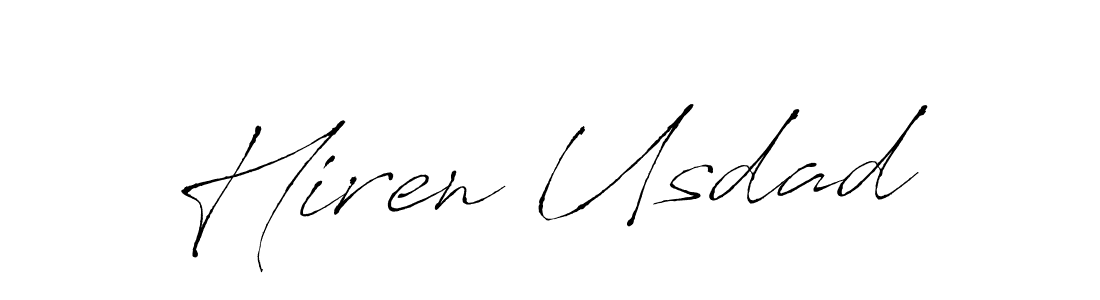 Similarly Antro_Vectra is the best handwritten signature design. Signature creator online .You can use it as an online autograph creator for name Hiren Usdad. Hiren Usdad signature style 6 images and pictures png