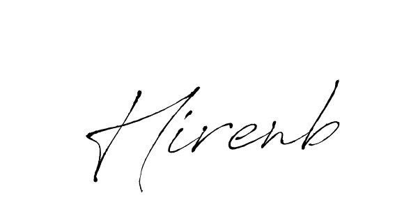 You should practise on your own different ways (Antro_Vectra) to write your name (Hirenb) in signature. don't let someone else do it for you. Hirenb signature style 6 images and pictures png