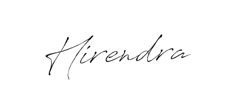 How to make Hirendra signature? Antro_Vectra is a professional autograph style. Create handwritten signature for Hirendra name. Hirendra signature style 6 images and pictures png