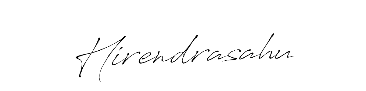 Create a beautiful signature design for name Hirendrasahu. With this signature (Antro_Vectra) fonts, you can make a handwritten signature for free. Hirendrasahu signature style 6 images and pictures png