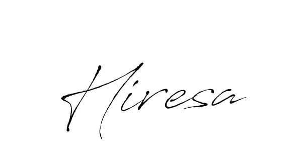 How to make Hiresa signature? Antro_Vectra is a professional autograph style. Create handwritten signature for Hiresa name. Hiresa signature style 6 images and pictures png