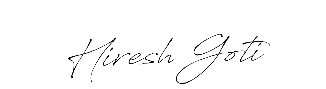 Make a beautiful signature design for name Hiresh Goti. Use this online signature maker to create a handwritten signature for free. Hiresh Goti signature style 6 images and pictures png