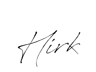 How to make Hirk signature? Antro_Vectra is a professional autograph style. Create handwritten signature for Hirk name. Hirk signature style 6 images and pictures png