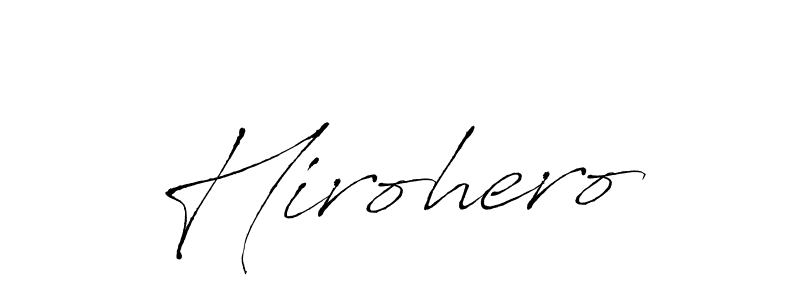 Antro_Vectra is a professional signature style that is perfect for those who want to add a touch of class to their signature. It is also a great choice for those who want to make their signature more unique. Get Hirohero name to fancy signature for free. Hirohero signature style 6 images and pictures png