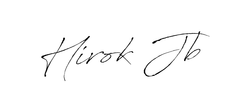 Make a beautiful signature design for name Hirok Jb. With this signature (Antro_Vectra) style, you can create a handwritten signature for free. Hirok Jb signature style 6 images and pictures png