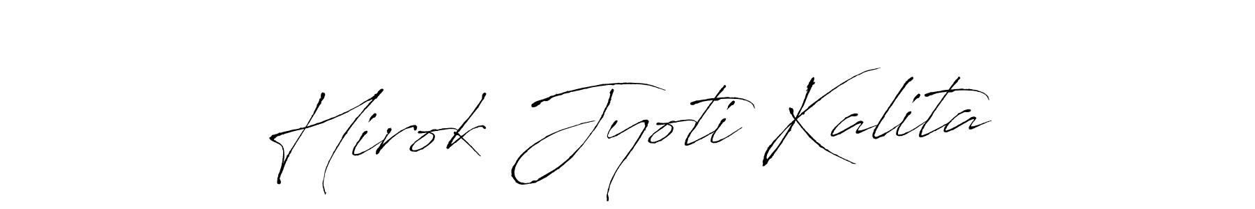 Make a beautiful signature design for name Hirok Jyoti Kalita. With this signature (Antro_Vectra) style, you can create a handwritten signature for free. Hirok Jyoti Kalita signature style 6 images and pictures png