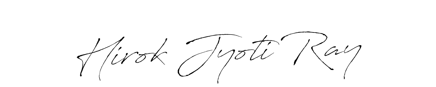 How to make Hirok Jyoti Ray name signature. Use Antro_Vectra style for creating short signs online. This is the latest handwritten sign. Hirok Jyoti Ray signature style 6 images and pictures png