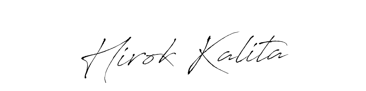 You should practise on your own different ways (Antro_Vectra) to write your name (Hirok Kalita) in signature. don't let someone else do it for you. Hirok Kalita signature style 6 images and pictures png