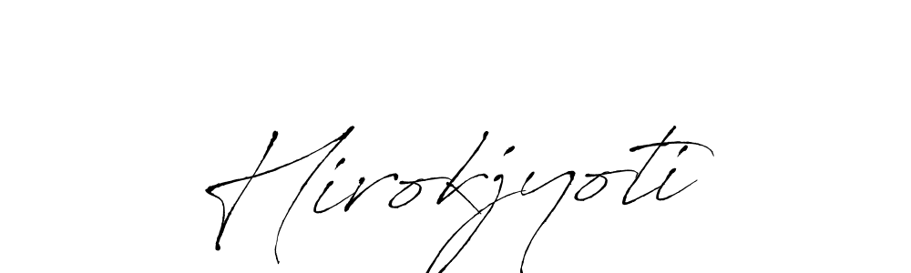 Use a signature maker to create a handwritten signature online. With this signature software, you can design (Antro_Vectra) your own signature for name Hirokjyoti. Hirokjyoti signature style 6 images and pictures png