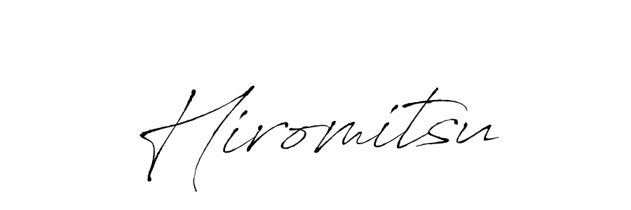 How to make Hiromitsu signature? Antro_Vectra is a professional autograph style. Create handwritten signature for Hiromitsu name. Hiromitsu signature style 6 images and pictures png