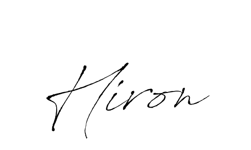 Also we have Hiron name is the best signature style. Create professional handwritten signature collection using Antro_Vectra autograph style. Hiron signature style 6 images and pictures png