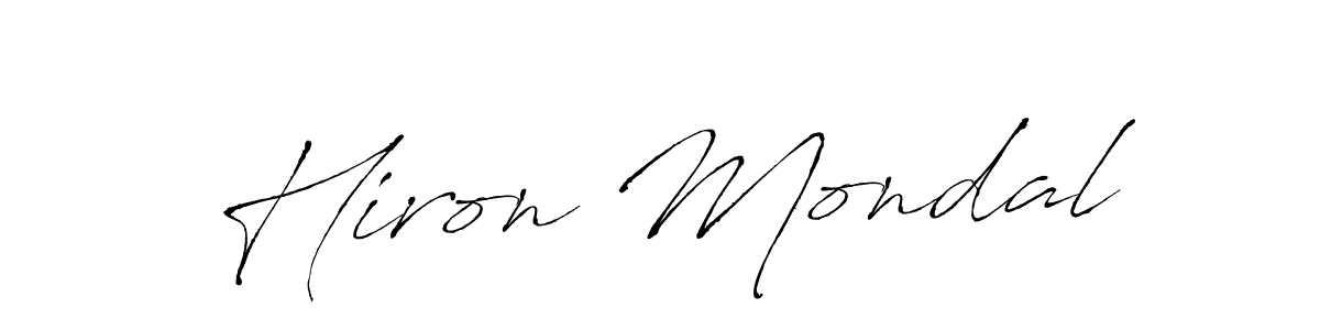 You should practise on your own different ways (Antro_Vectra) to write your name (Hiron Mondal) in signature. don't let someone else do it for you. Hiron Mondal signature style 6 images and pictures png