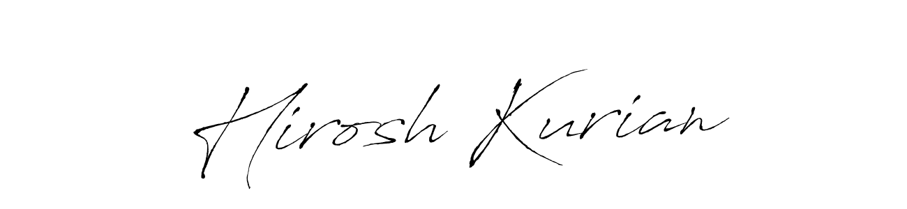Make a beautiful signature design for name Hirosh Kurian. Use this online signature maker to create a handwritten signature for free. Hirosh Kurian signature style 6 images and pictures png