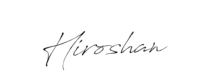 if you are searching for the best signature style for your name Hiroshan. so please give up your signature search. here we have designed multiple signature styles  using Antro_Vectra. Hiroshan signature style 6 images and pictures png