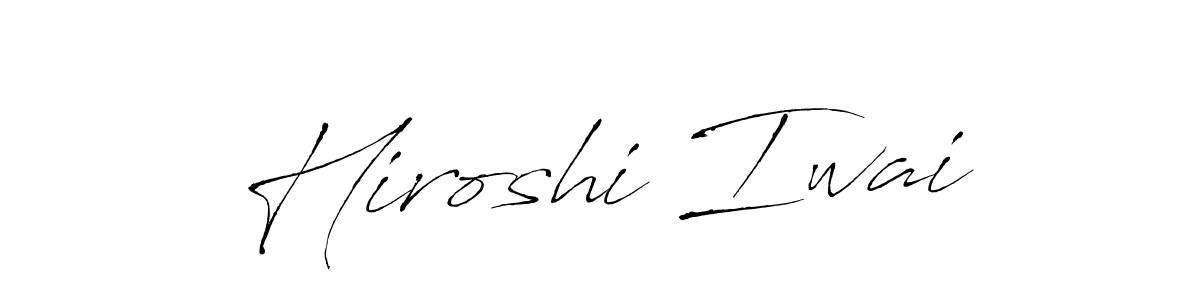 Design your own signature with our free online signature maker. With this signature software, you can create a handwritten (Antro_Vectra) signature for name Hiroshi Iwai. Hiroshi Iwai signature style 6 images and pictures png