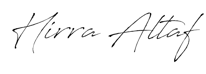 Similarly Antro_Vectra is the best handwritten signature design. Signature creator online. You can use it as an online autograph creator for name Hirra Altaf. Hirra Altaf signature style 6 images and pictures png