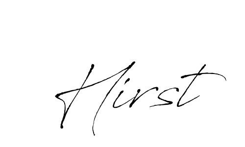 Create a beautiful signature design for name Hirst. With this signature (Antro_Vectra) fonts, you can make a handwritten signature for free. Hirst signature style 6 images and pictures png