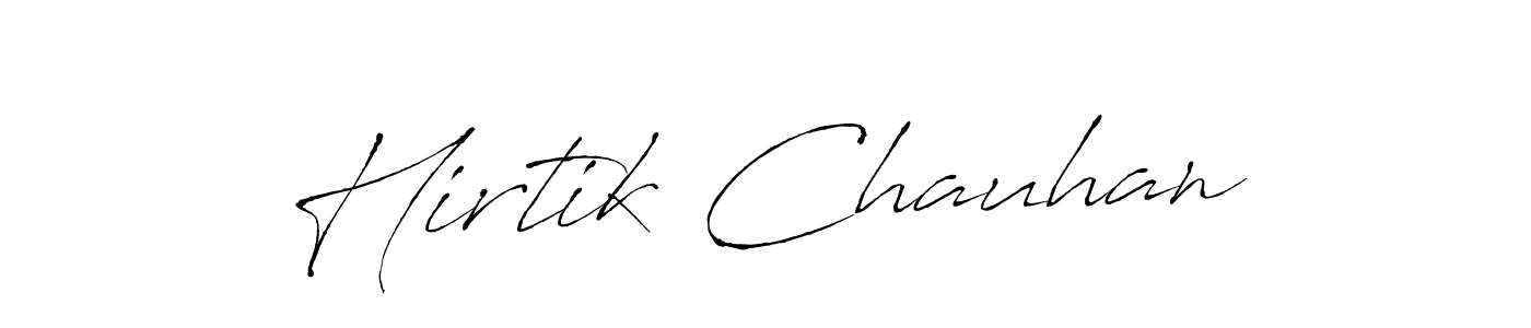 Also we have Hirtik Chauhan name is the best signature style. Create professional handwritten signature collection using Antro_Vectra autograph style. Hirtik Chauhan signature style 6 images and pictures png