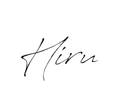 Create a beautiful signature design for name Hiru. With this signature (Antro_Vectra) fonts, you can make a handwritten signature for free. Hiru signature style 6 images and pictures png